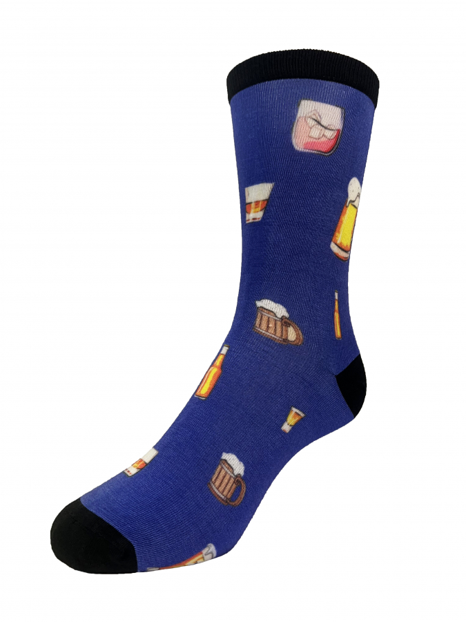 Alcohol Printed Socks