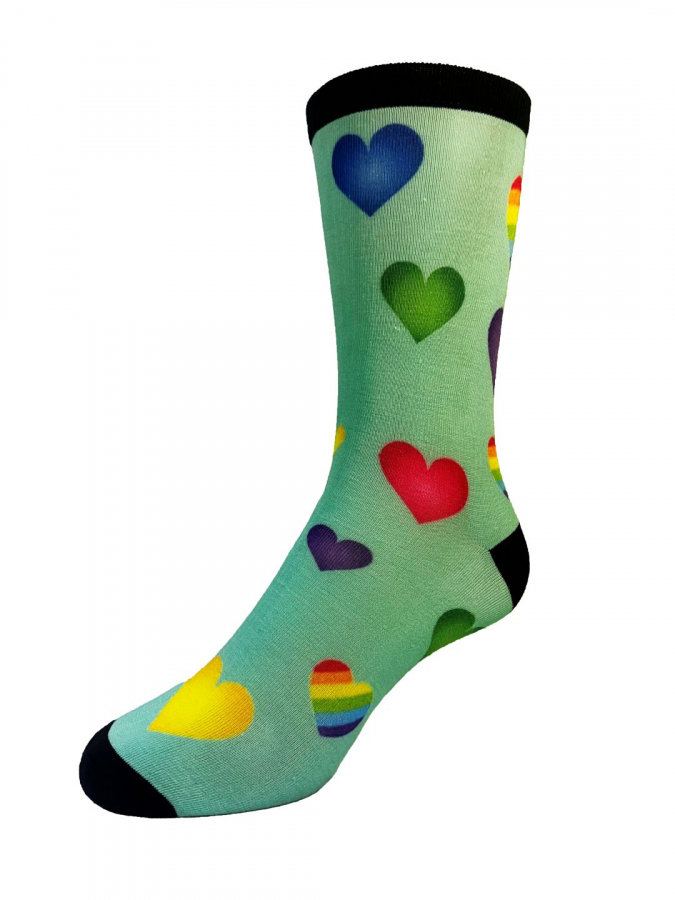 Hearts Printed Socks